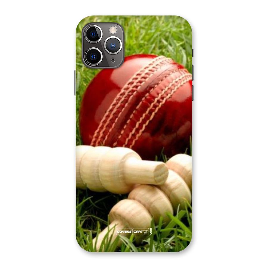 Cricket Ball and Stumps Back Case for iPhone 11 Pro Max