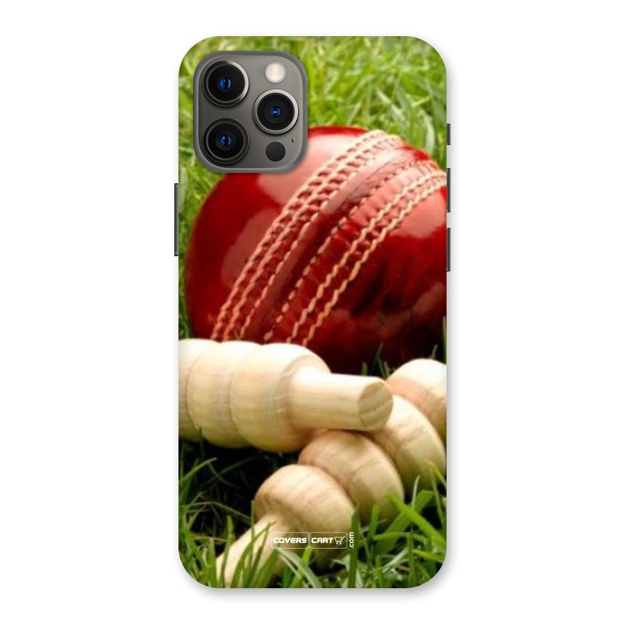 Cricket Ball and Stumps Back Case for iPhone 12 Pro Max