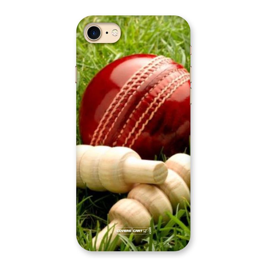 Cricket Ball and Stumps Back Case for iPhone 7