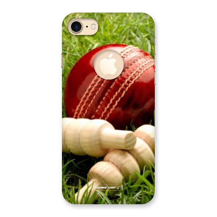 Cricket Ball and Stumps Back Case for iPhone 7 Logo Cut
