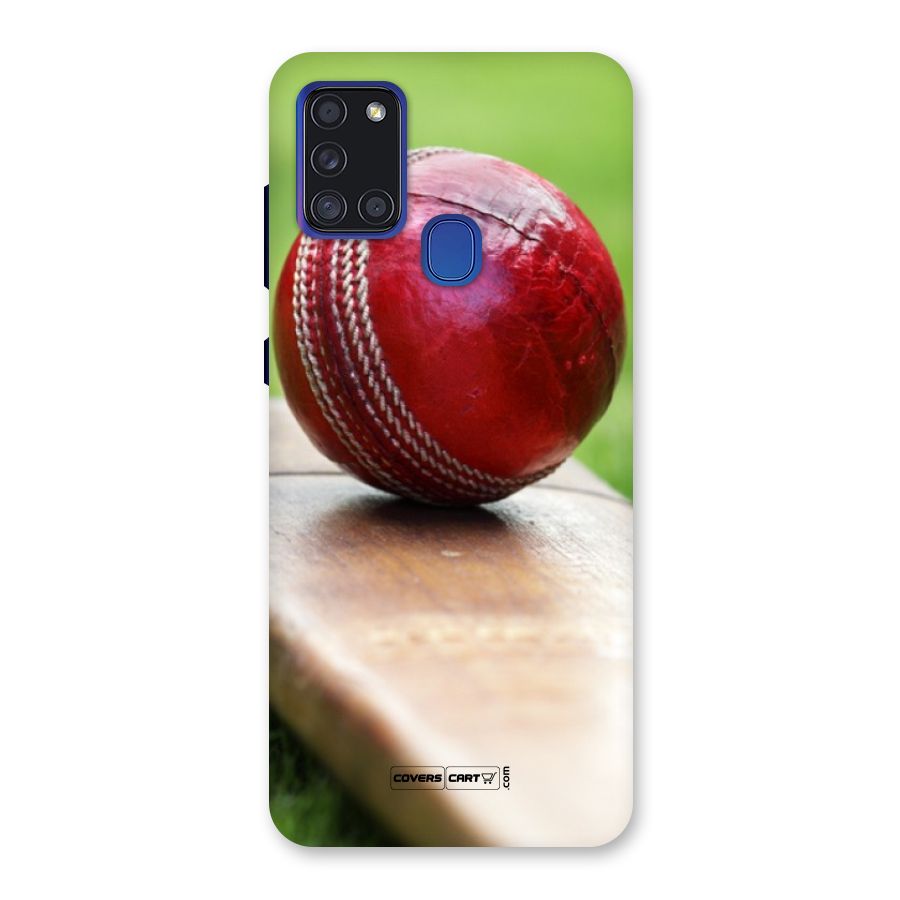 Cricket Bat Ball Back Case for Galaxy A21s