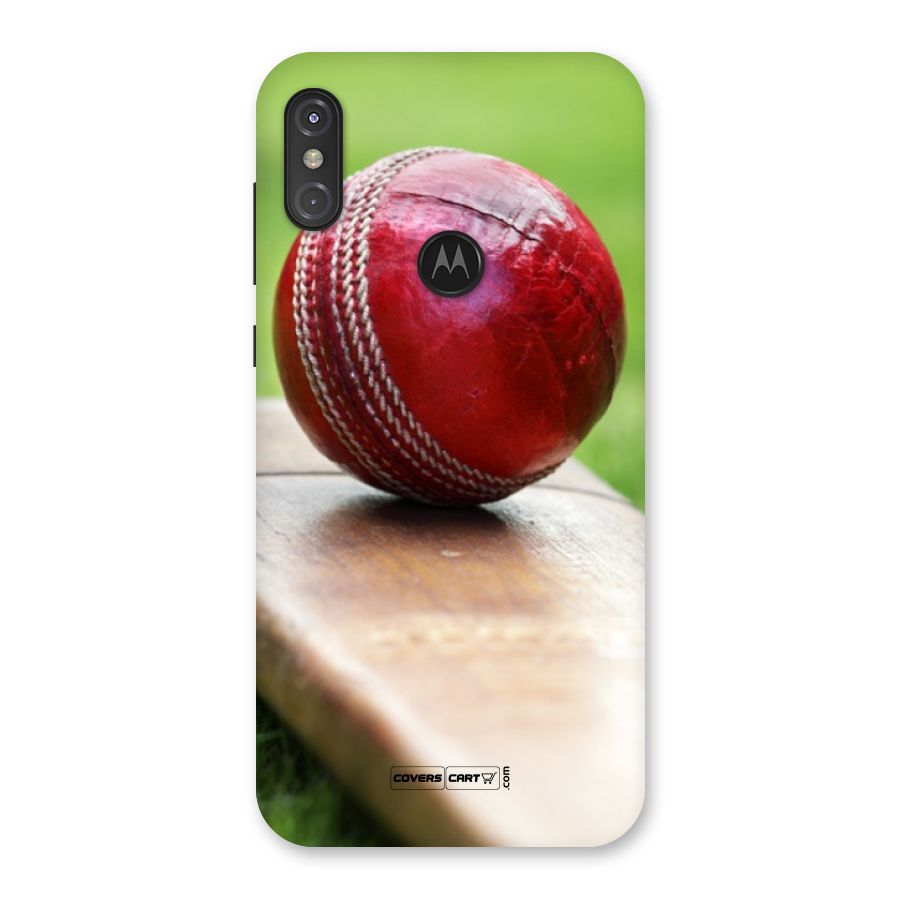 Cricket Bat Ball Back Case for Motorola One Power
