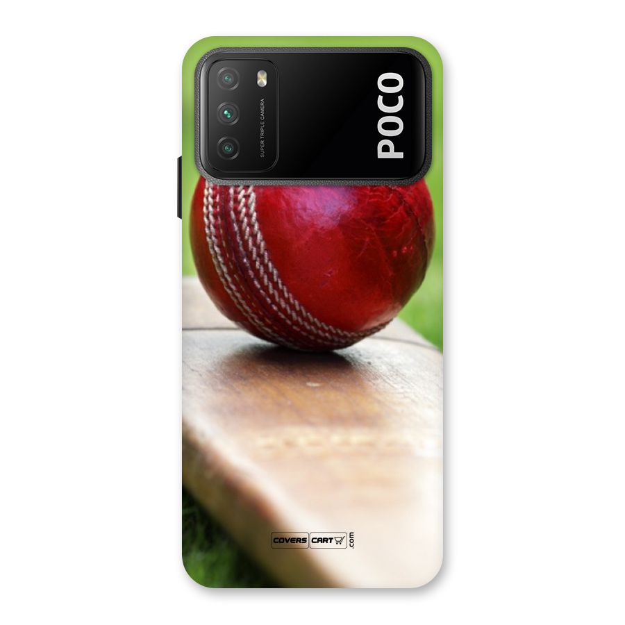Cricket Bat Ball Back Case for Poco M3
