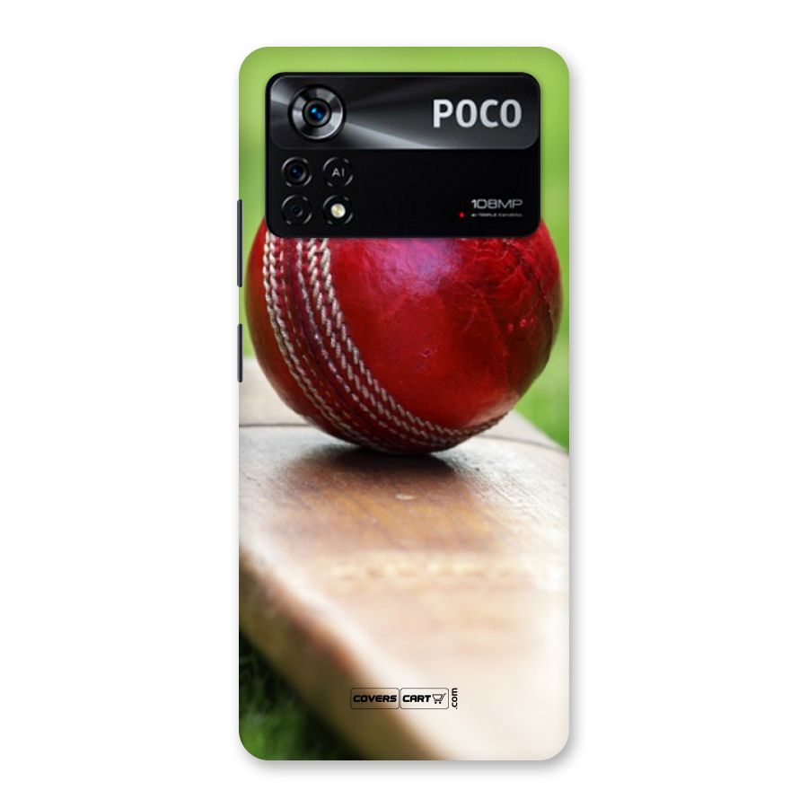 Cricket Bat Ball Back Case for Poco X4 Pro 5G