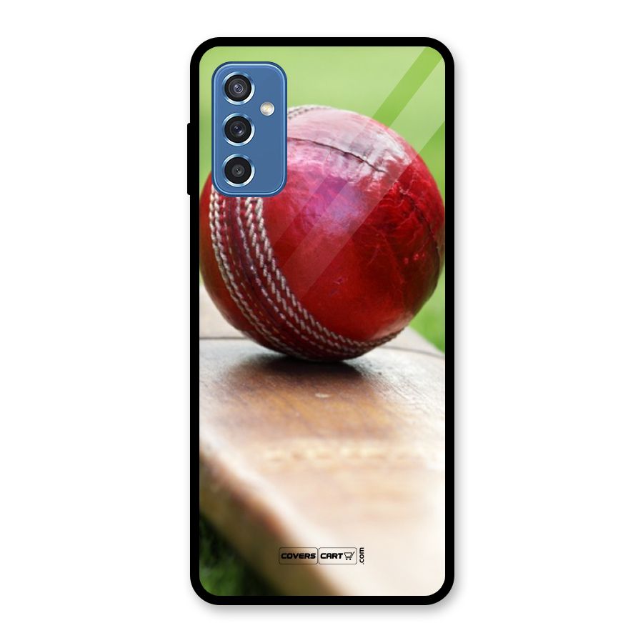 Cricket Bat Ball Glass Back Case for Galaxy M52 5G