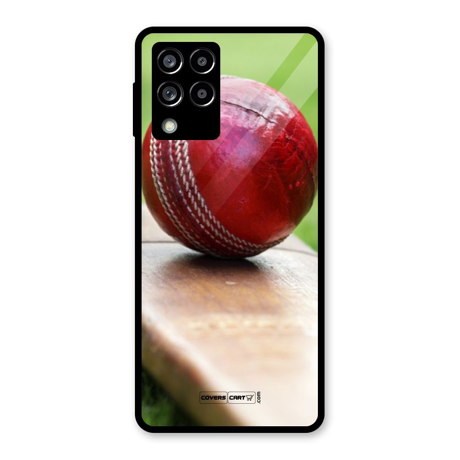Cricket Bat Ball Glass Back Case for Galaxy M53 5G