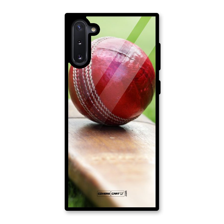 Cricket Bat Ball Glass Back Case for Galaxy Note 10