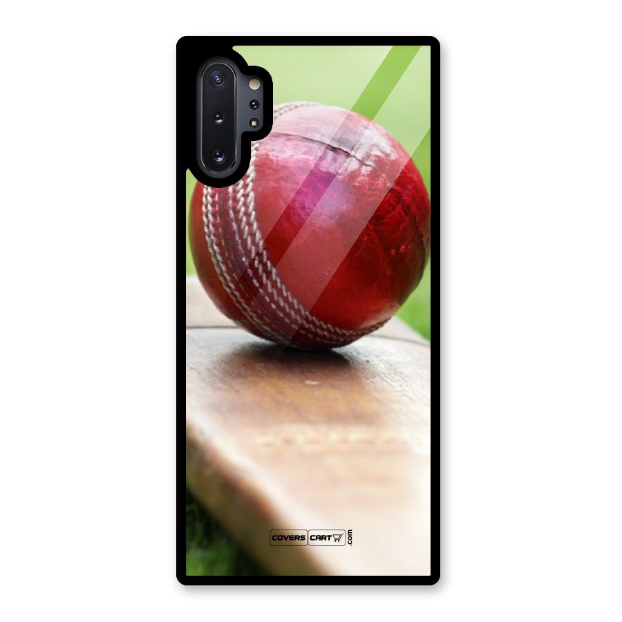 Cricket Bat Ball Glass Back Case for Galaxy Note 10 Plus