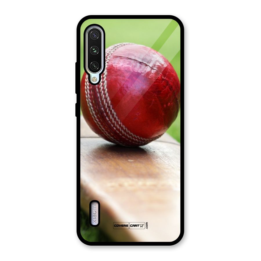 Cricket Bat Ball Glass Back Case for Mi A3