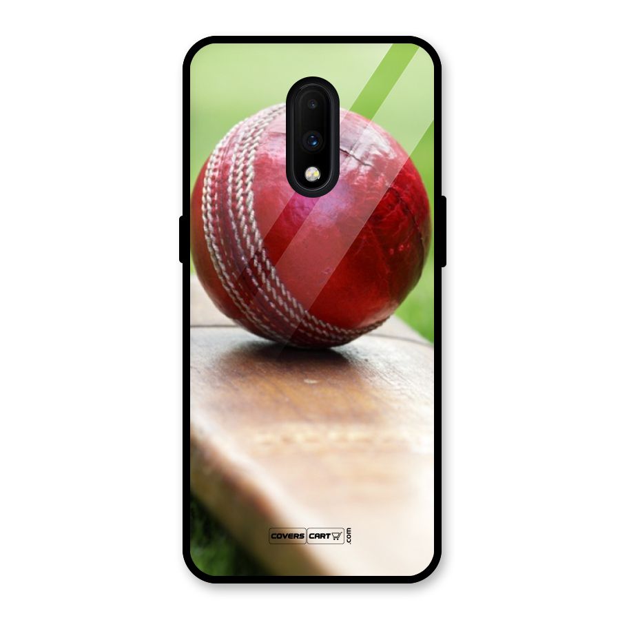 Cricket Bat Ball Glass Back Case for OnePlus 7