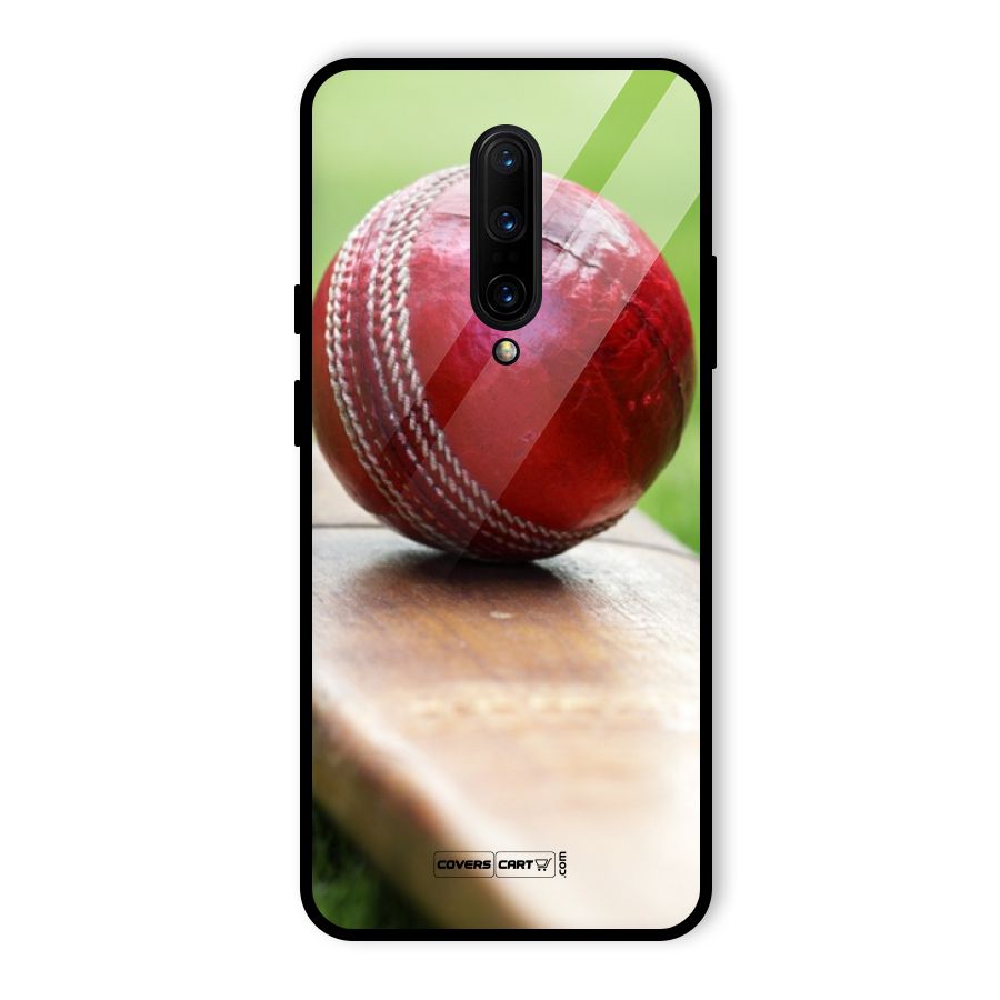 Cricket Bat Ball Glass Back Case for OnePlus 7 Pro