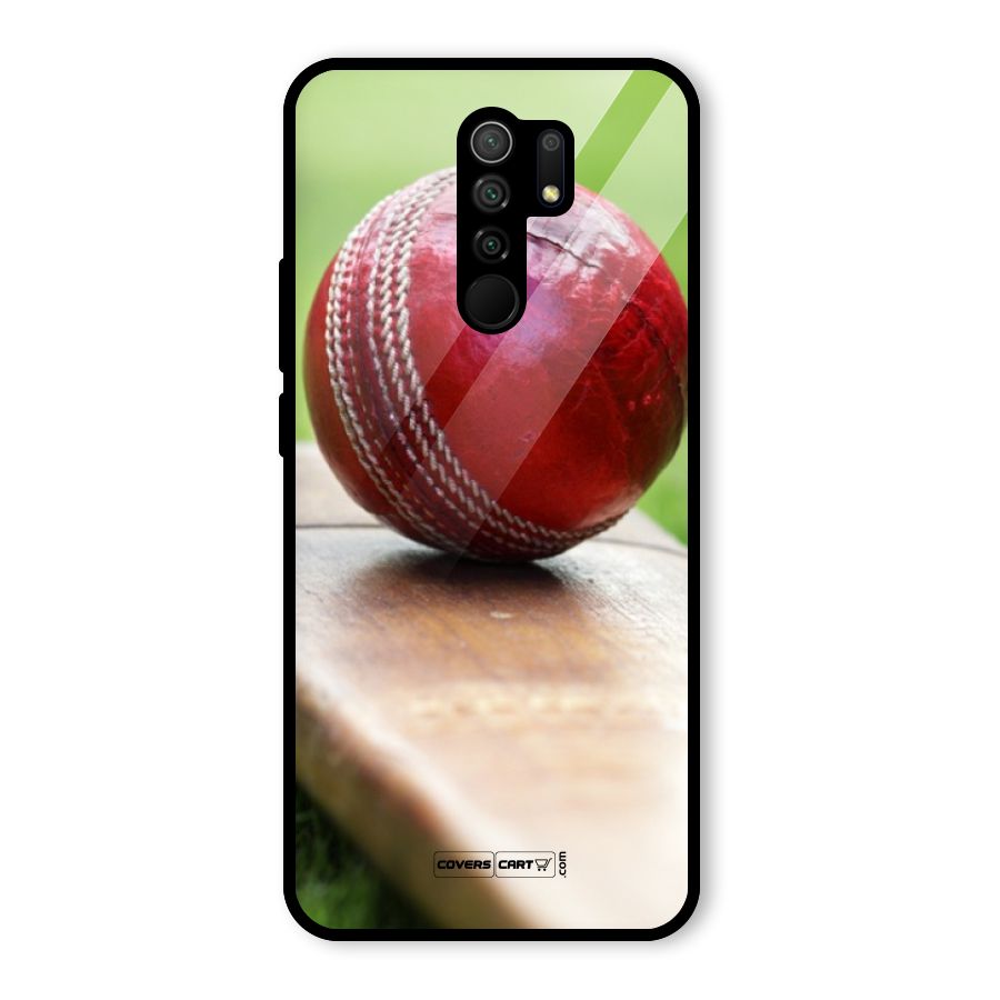 Cricket Bat Ball Glass Back Case for Poco M2
