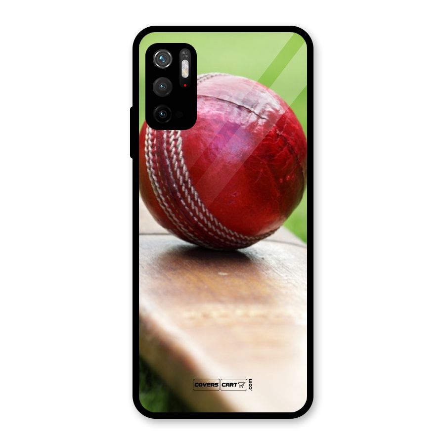 Cricket Bat Ball Glass Back Case for Poco M3 Pro 5G