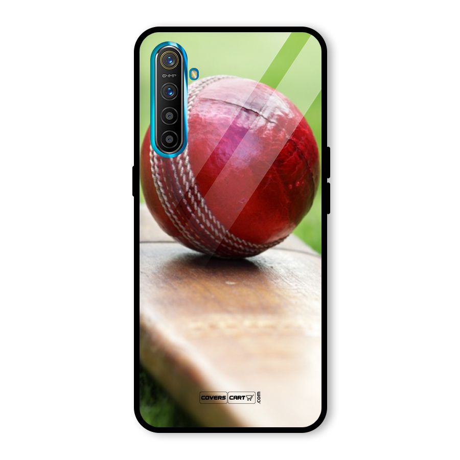 Cricket Bat Ball Glass Back Case for Realme X2