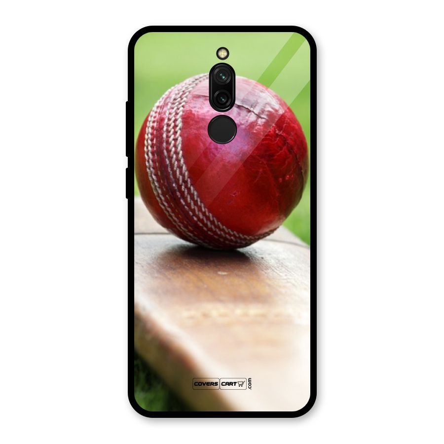 Cricket Bat Ball Glass Back Case for Redmi 8