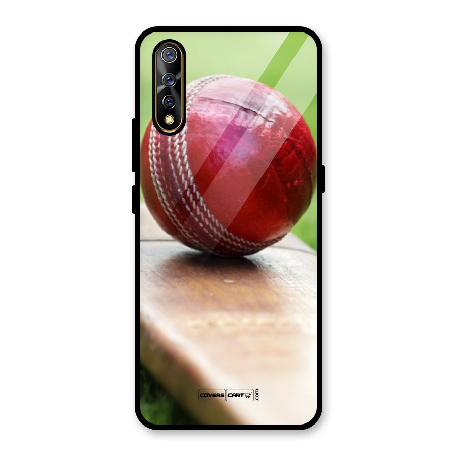 Cricket Bat Ball Glass Back Case for Vivo S1
