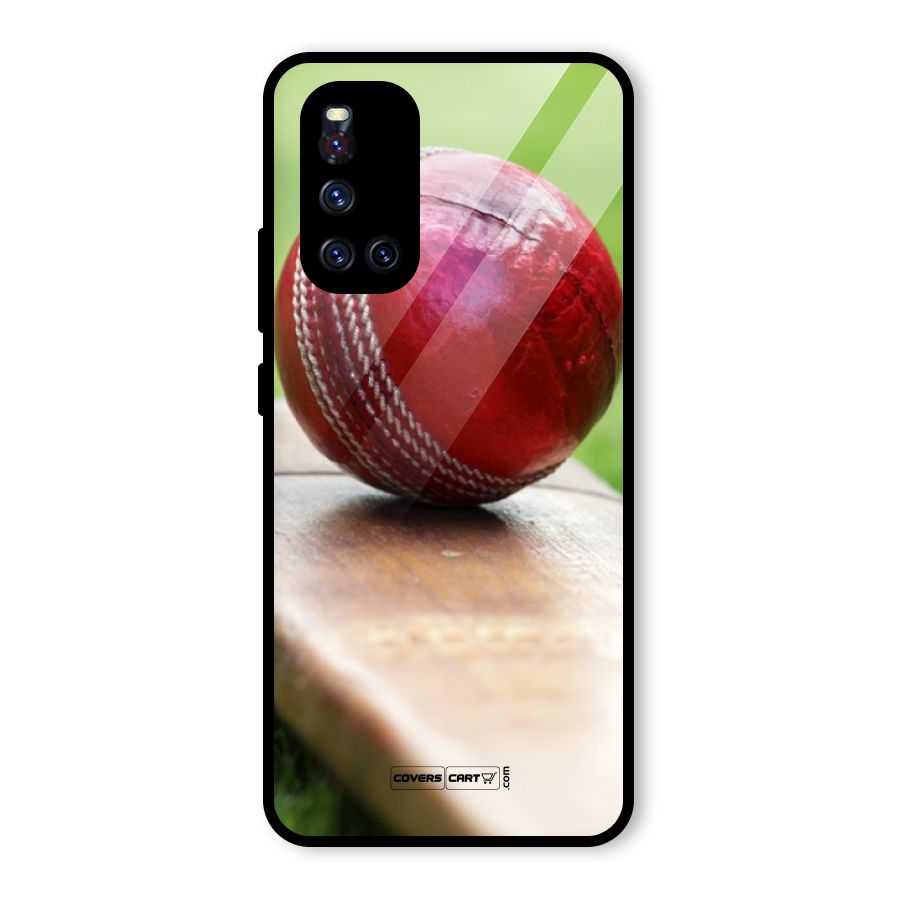 Cricket Bat Ball Glass Back Case for Vivo V19