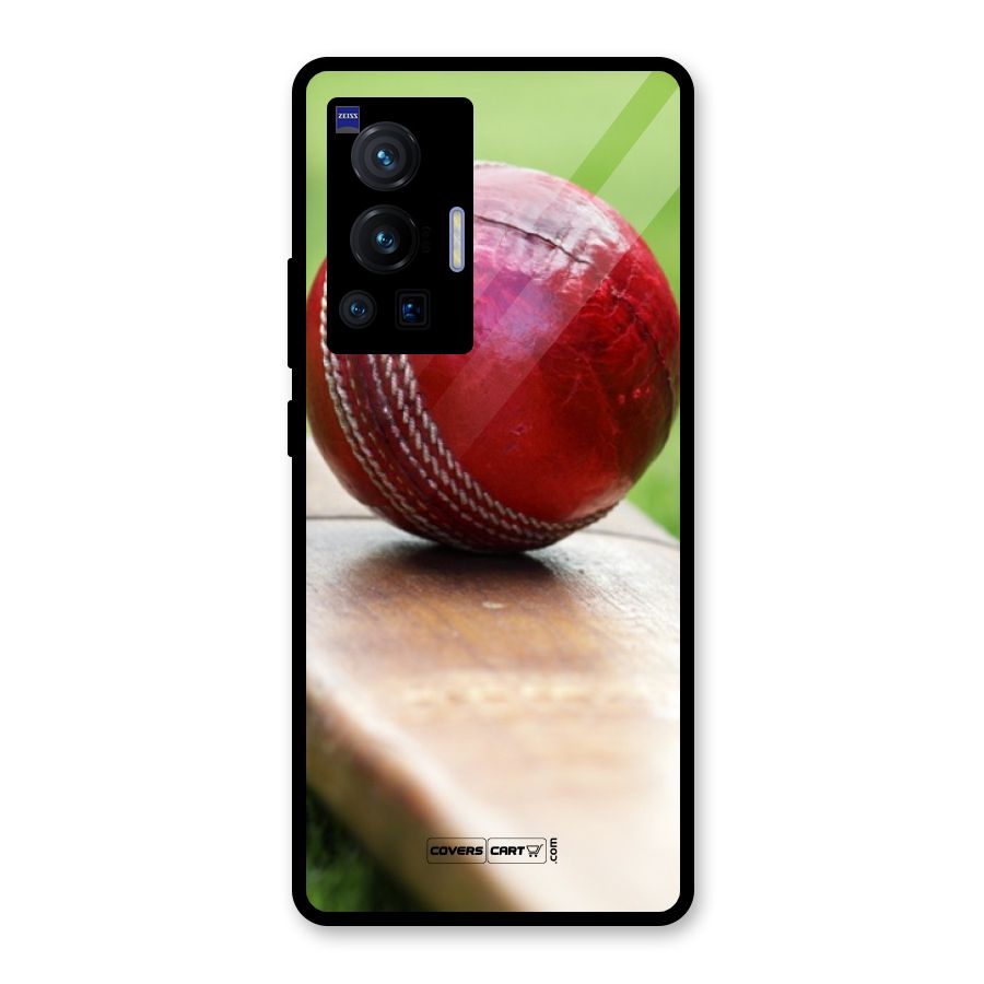 Cricket Bat Ball Glass Back Case for Vivo X70 Pro