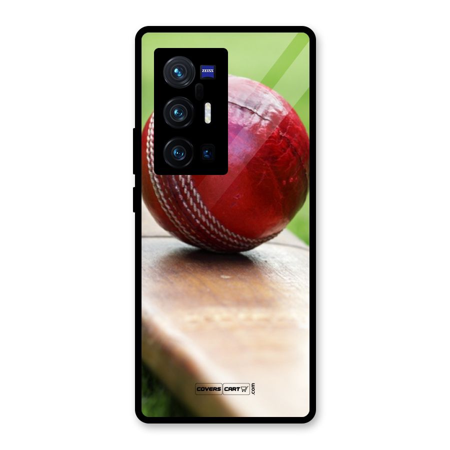 Cricket Bat Ball Glass Back Case for Vivo X70 Pro Plus