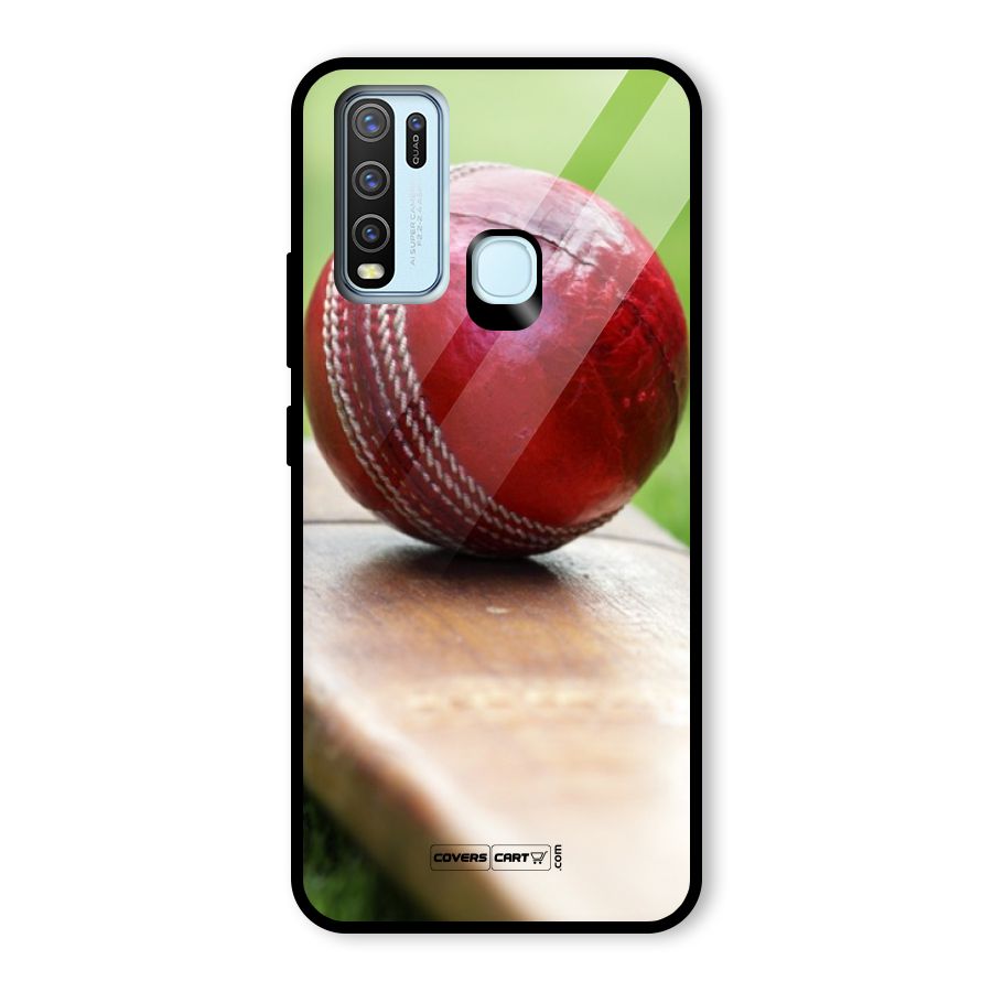 Cricket Bat Ball Glass Back Case for Vivo Y50