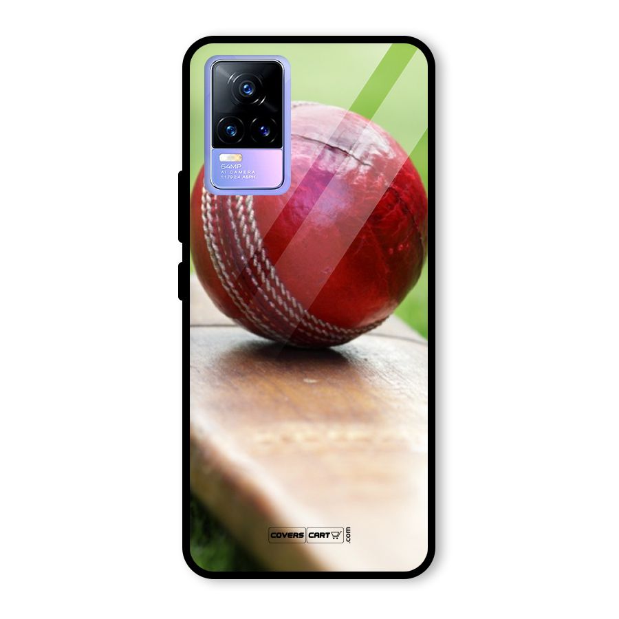 Cricket Bat Ball Glass Back Case for Vivo Y73