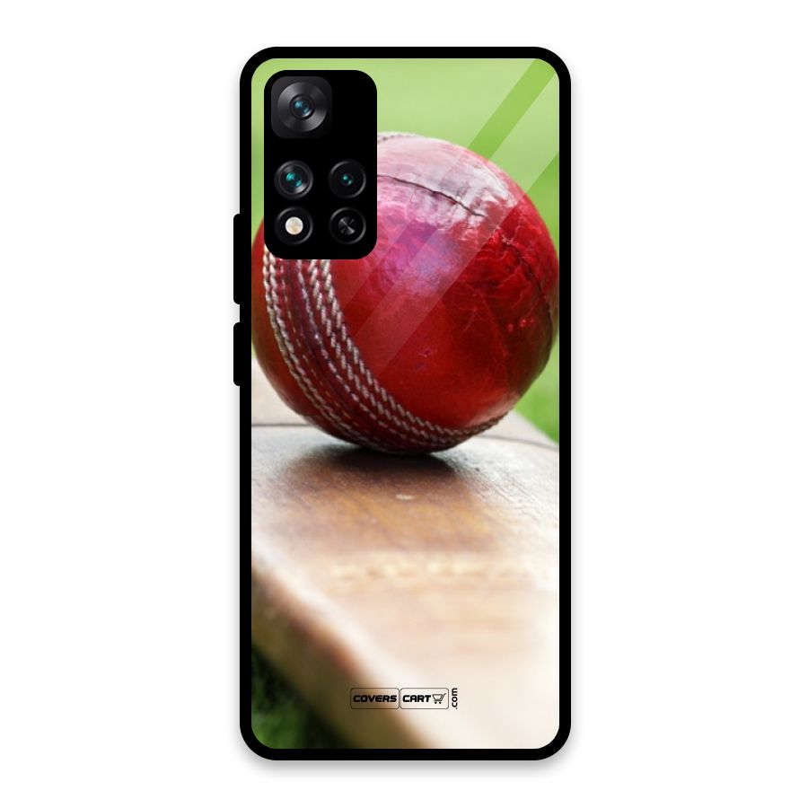 Cricket Bat Ball Glass Back Case for Xiaomi 11i HyperCharge 5G