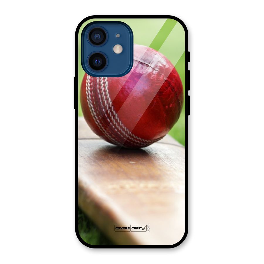 Cricket Bat Ball Glass Back Case for iPhone 12 Mini