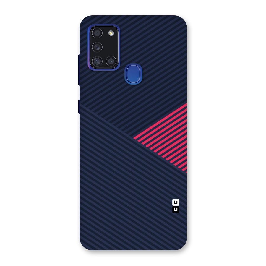 Criscros Stripes Back Case for Galaxy A21s