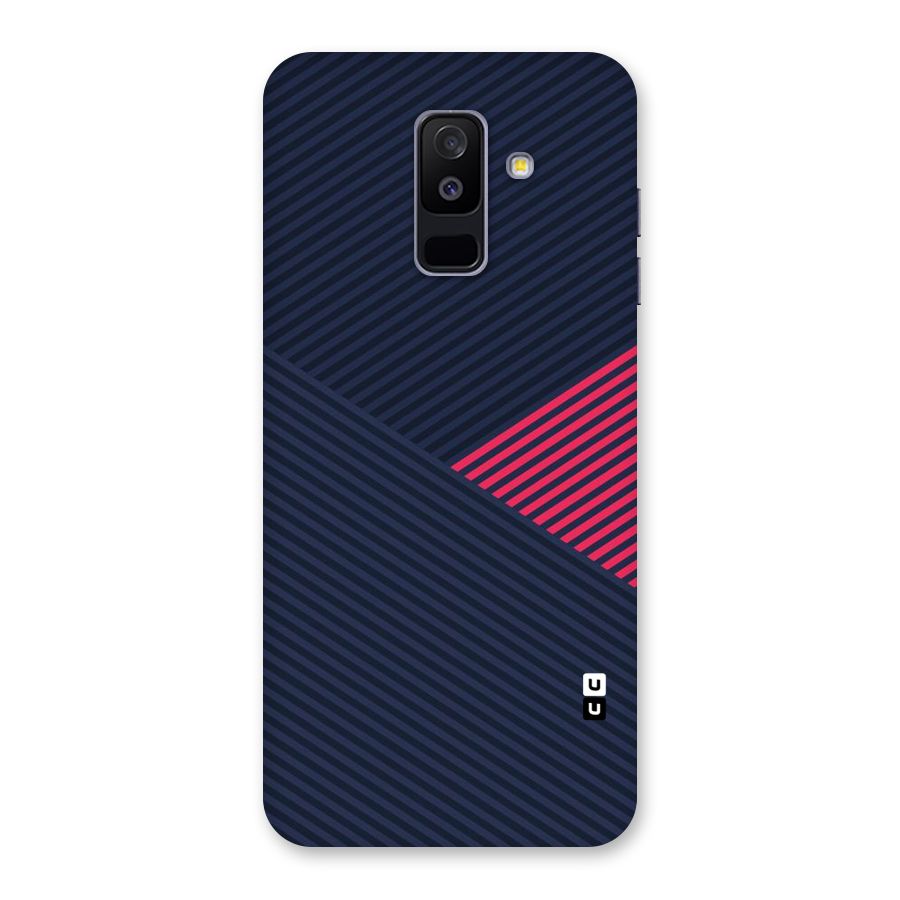 Criscros Stripes Back Case for Galaxy A6 Plus