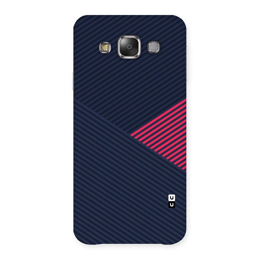 Criscros Stripes Back Case for Galaxy E7