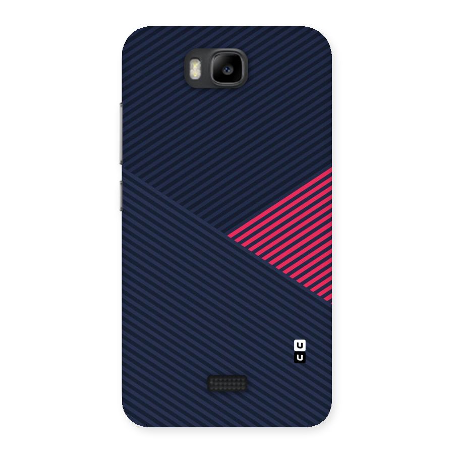 Criscros Stripes Back Case for Honor Bee