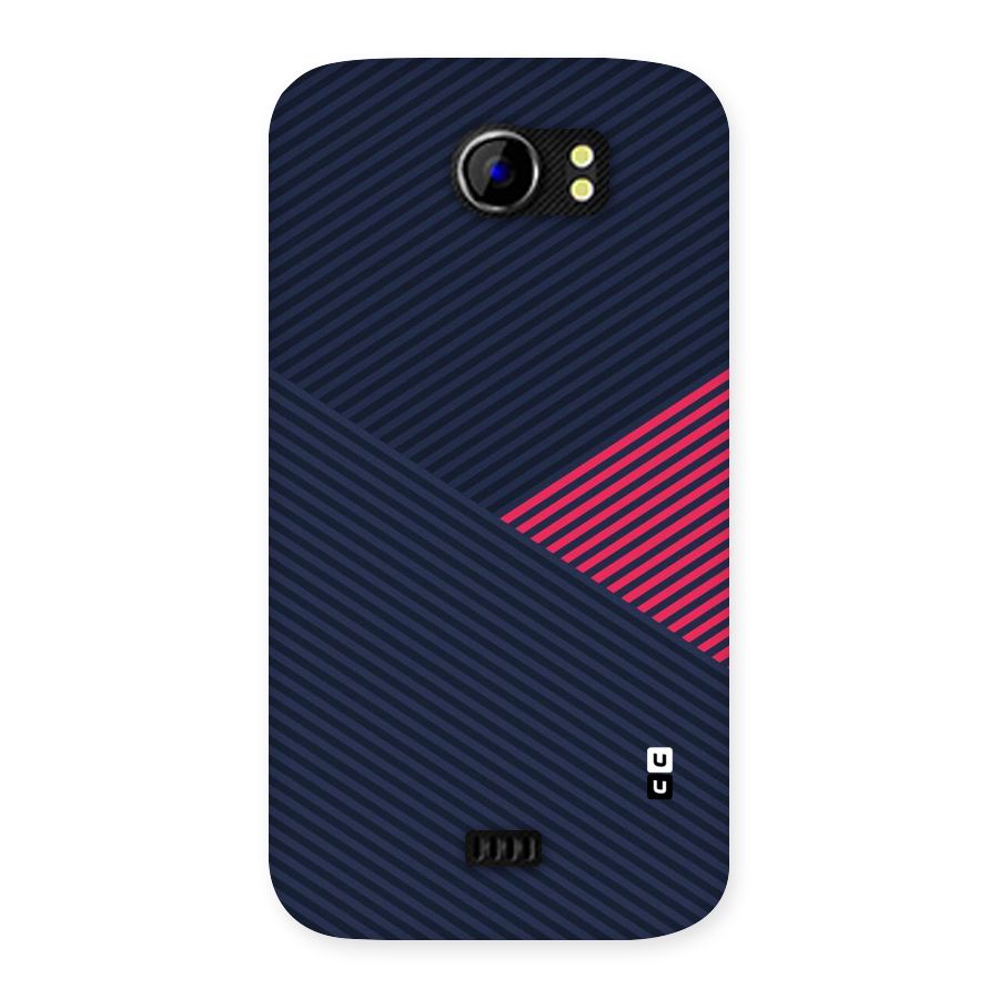 Criscros Stripes Back Case for Micromax Canvas 2 A110