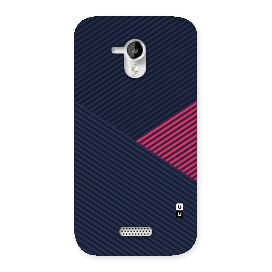 Criscros Stripes Back Case for Micromax Canvas HD A116