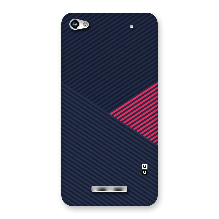 Criscros Stripes Back Case for Micromax Hue 2