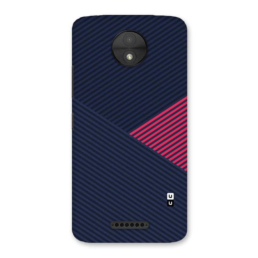 Criscros Stripes Back Case for Moto C