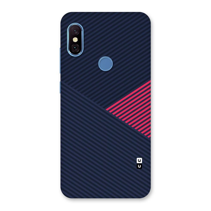 Criscros Stripes Back Case for Redmi Note 6 Pro
