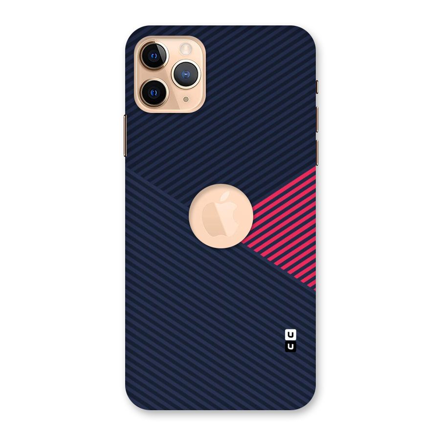 Criscros Stripes Back Case for iPhone 11 Pro Max Logo Cut