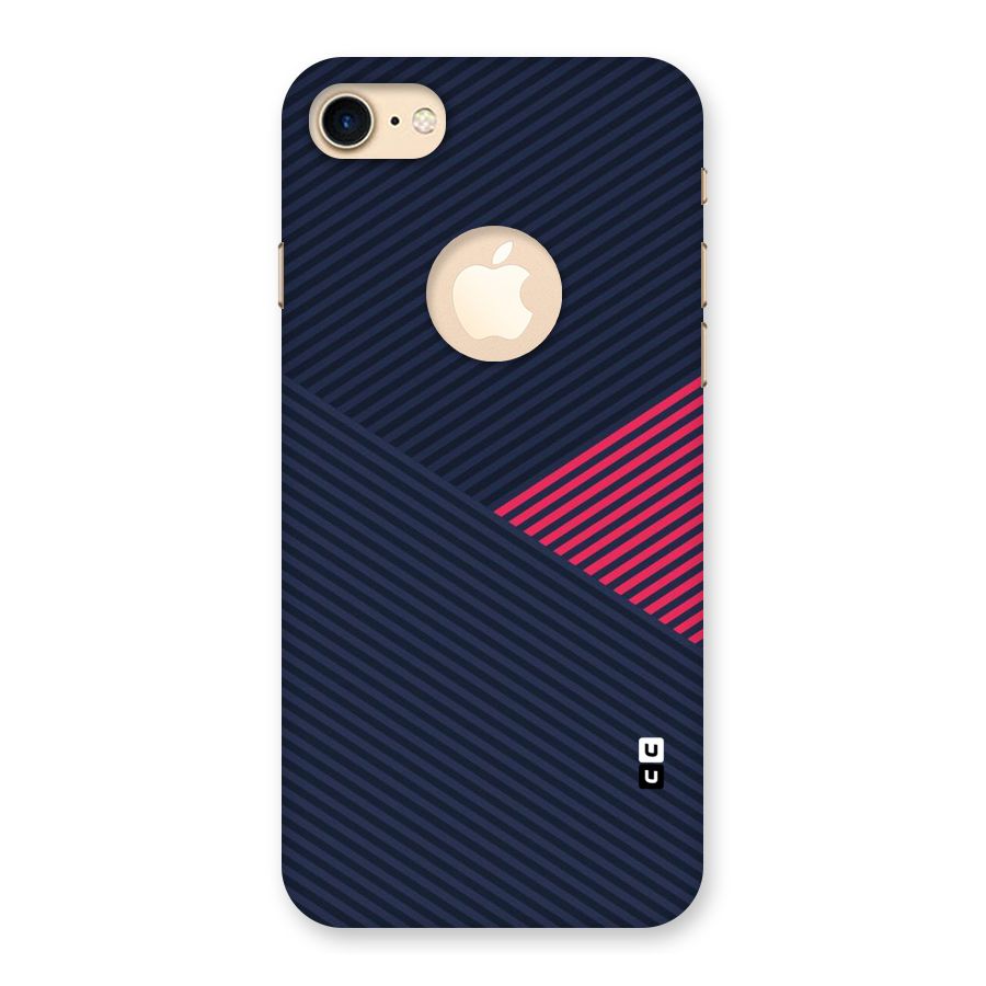 Criscros Stripes Back Case for iPhone 7 Logo Cut
