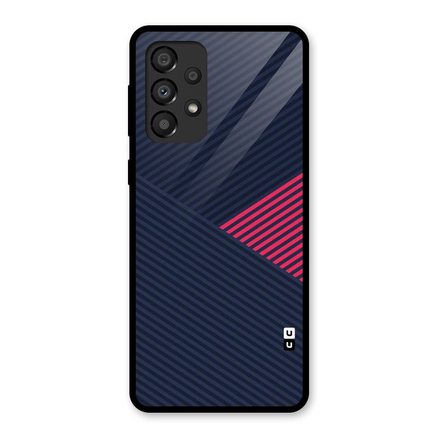 Criscros Stripes Glass Back Case for Galaxy A33 5G