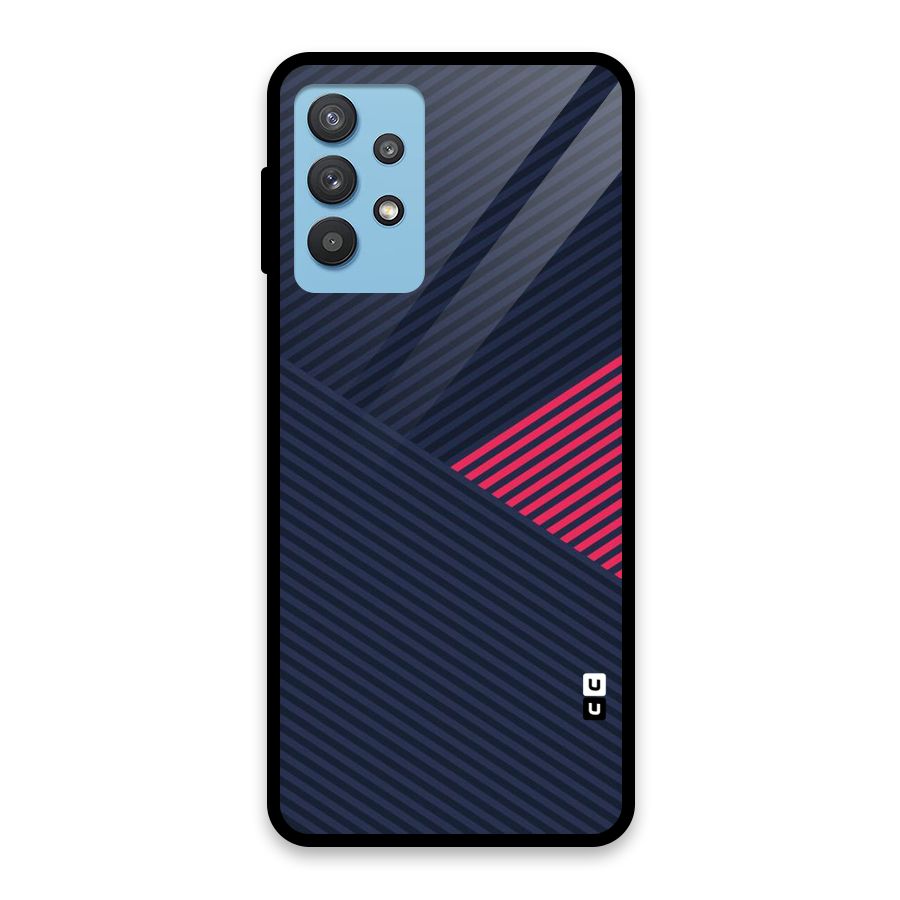 Criscros Stripes Glass Back Case for Galaxy M32 5G
