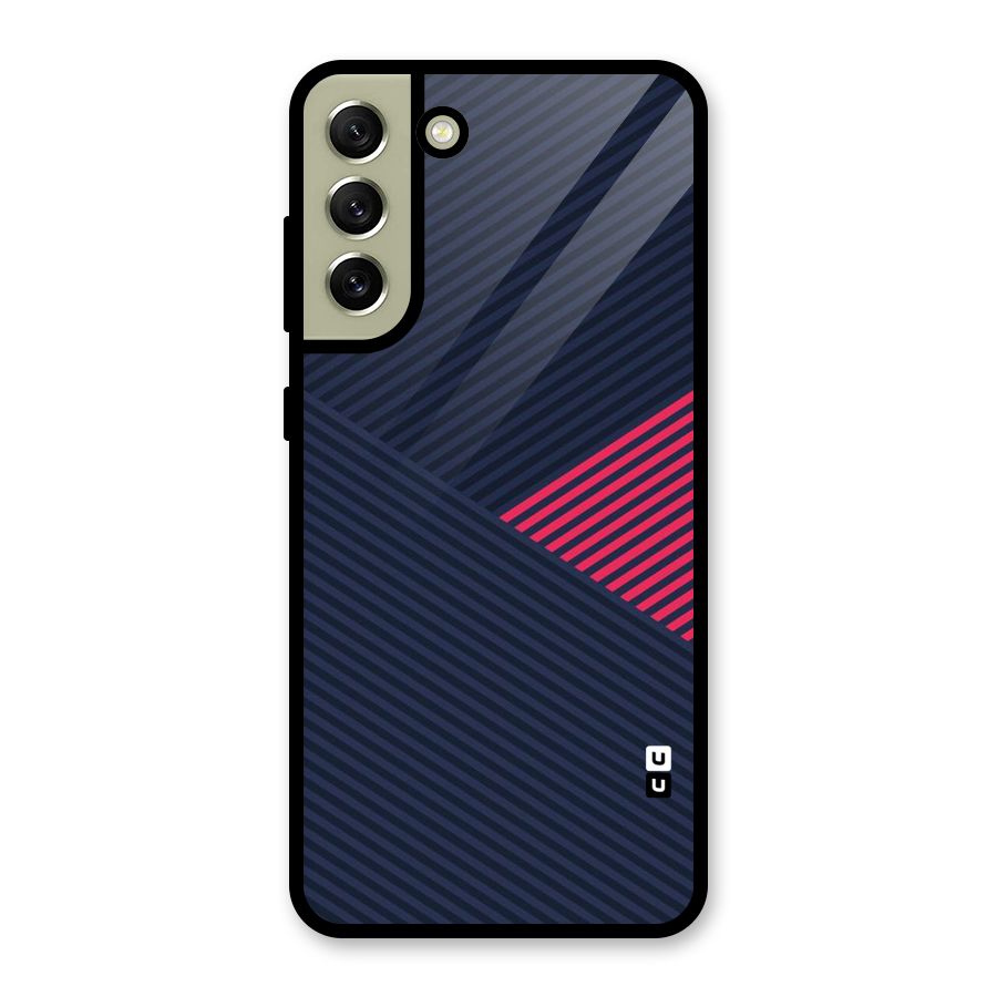 Criscros Stripes Glass Back Case for Galaxy S21 FE 5G