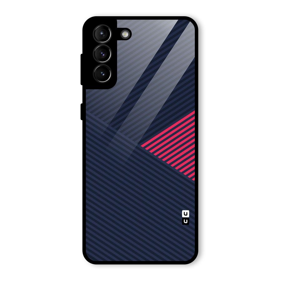 Criscros Stripes Glass Back Case for Galaxy S21 Plus