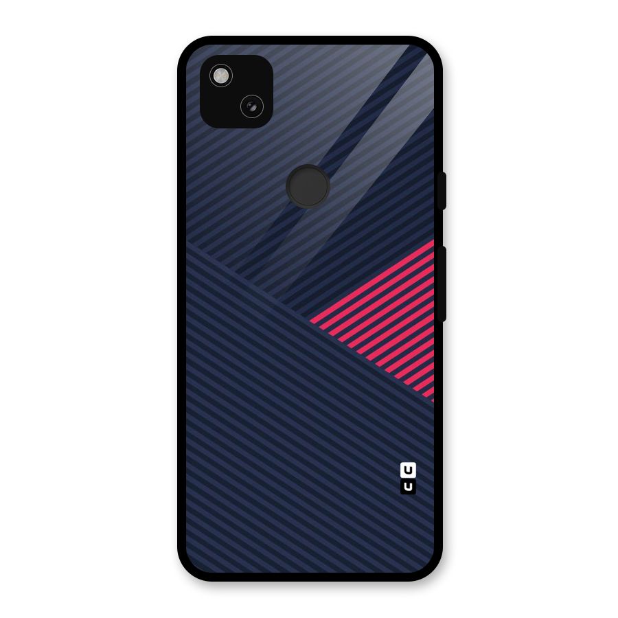 Criscros Stripes Glass Back Case for Google Pixel 4a