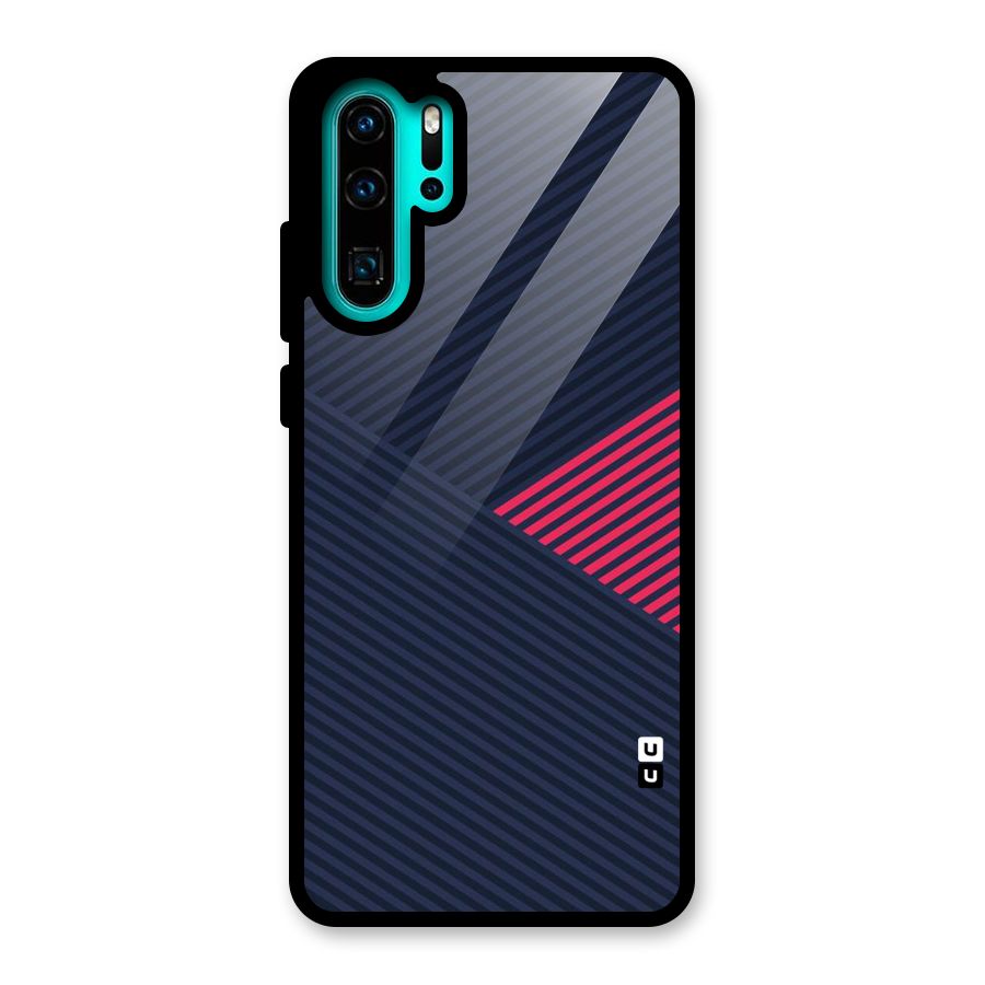 Criscros Stripes Glass Back Case for Huawei P30 Pro
