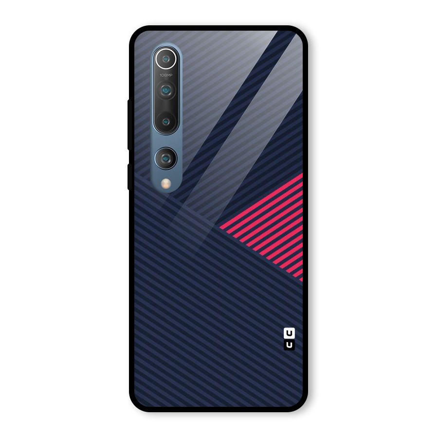Criscros Stripes Glass Back Case for Mi 10