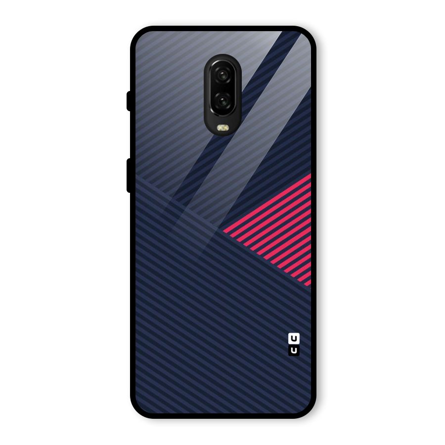 Criscros Stripes Glass Back Case for OnePlus 6T