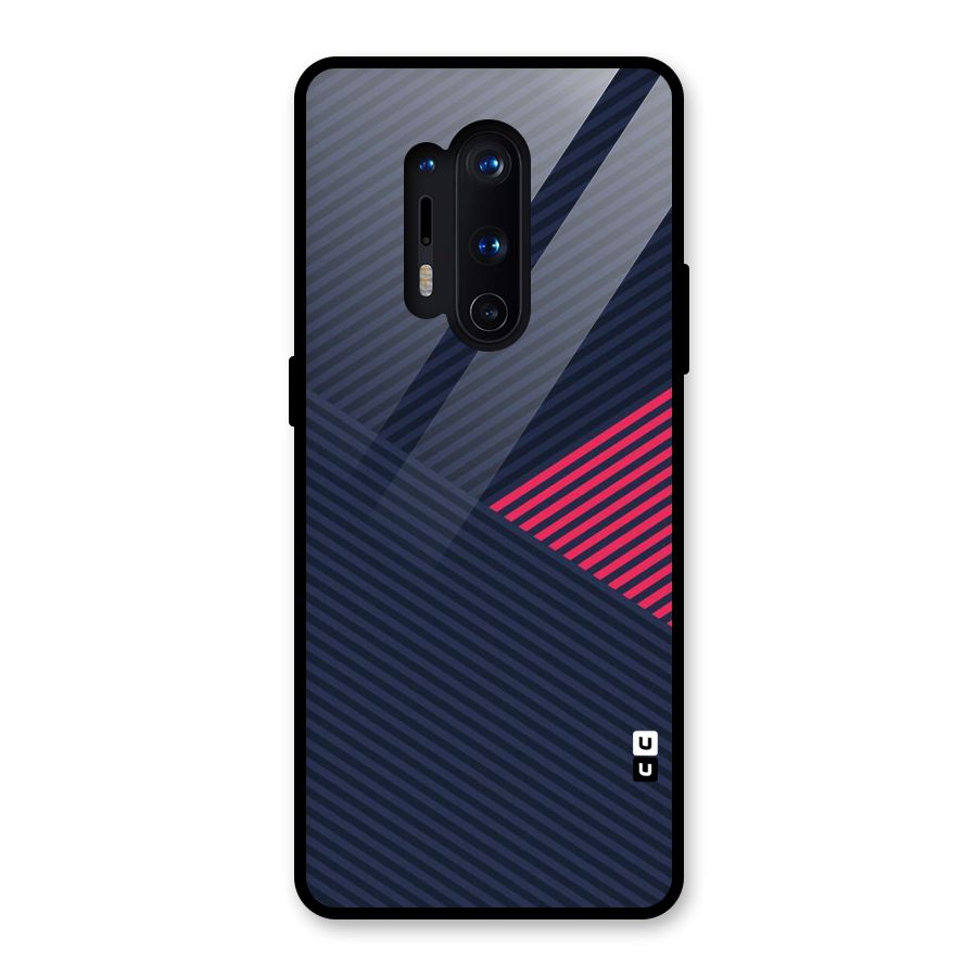 Criscros Stripes Glass Back Case for OnePlus 8 Pro