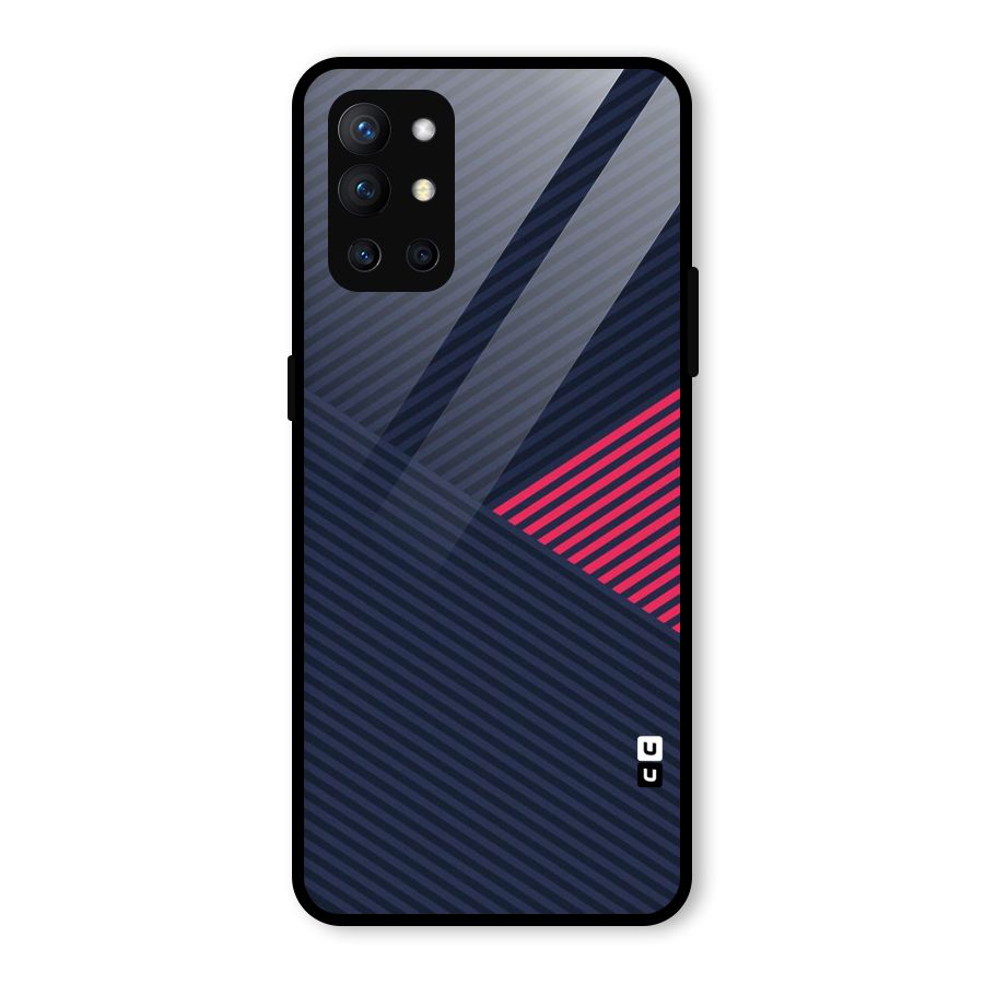 Criscros Stripes Glass Back Case for OnePlus 9R