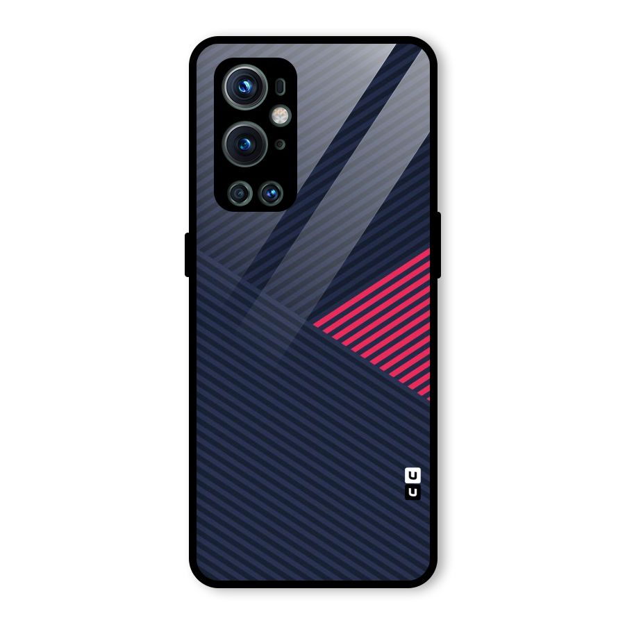 Criscros Stripes Glass Back Case for OnePlus 9 Pro