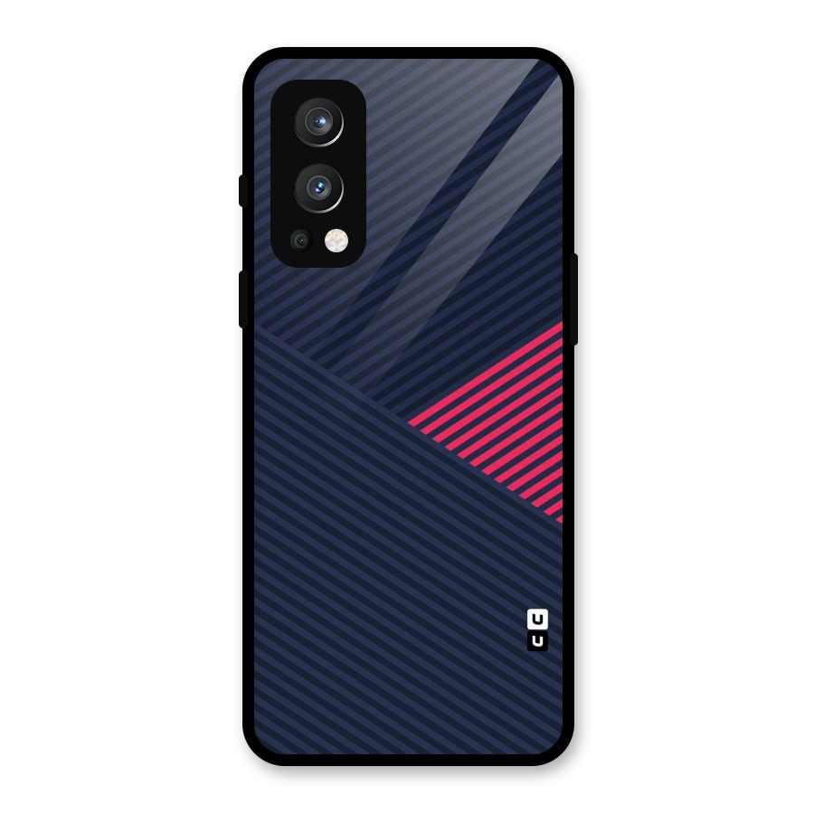 Criscros Stripes Glass Back Case for OnePlus Nord 2 5G